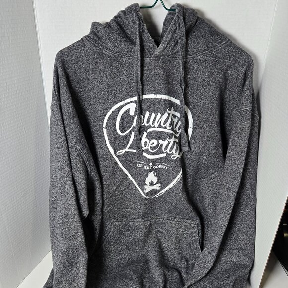Country Liberty Grey Hoodie - Picture 1 of 6